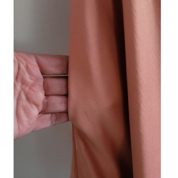 DO+BE Satin Off Shoulder Sweetheart Neck Fit & Flare Dress Almond Medium NEW - Picture 8 of 11